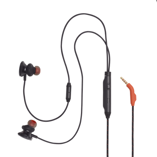 JBL Quantum 50 - Black - Wired in-ear gaming headset with volume slider and mic mute - Detailshot 2 image number null
